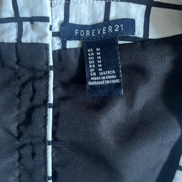 Forever 21 Plaid Holiday Party Dress Size M Sleeveless V-Neck Mini Grunge Preppy - Picture 2 of 12